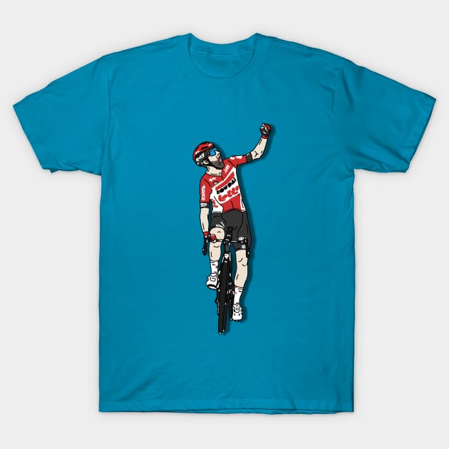 Thomas De Gendt Giro 2022 - Stage 8 Victory T-Shirt by p3p3ncil